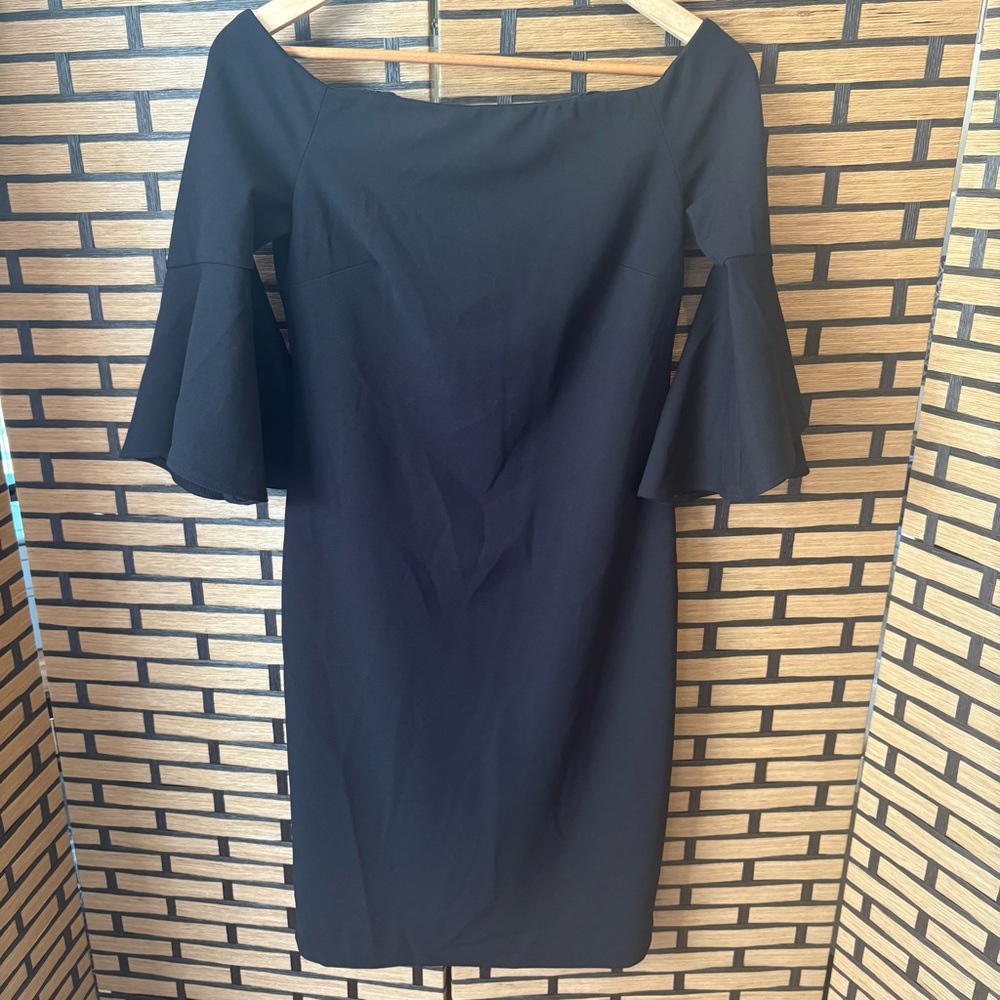 Joseph Ribkoff‎ Black Off Shoulder Dress Size 6